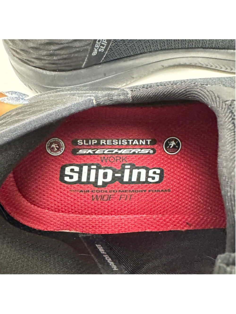 Skechers Slip-ins Work Summits SR Air Cooled Memory Foam Sneakers Black Size 9 - Picture 6 of 13